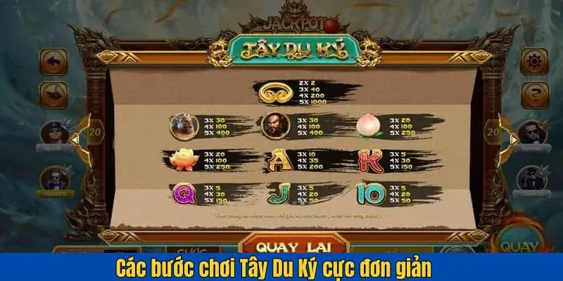 Các bước chơi Tây Du Ký rất đơn giản tại Kubet